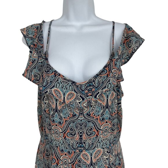 Cupcakes and Cashmere Off the Shoulder Strappy Jumpsuit Size 6 - Picture 3 of 11